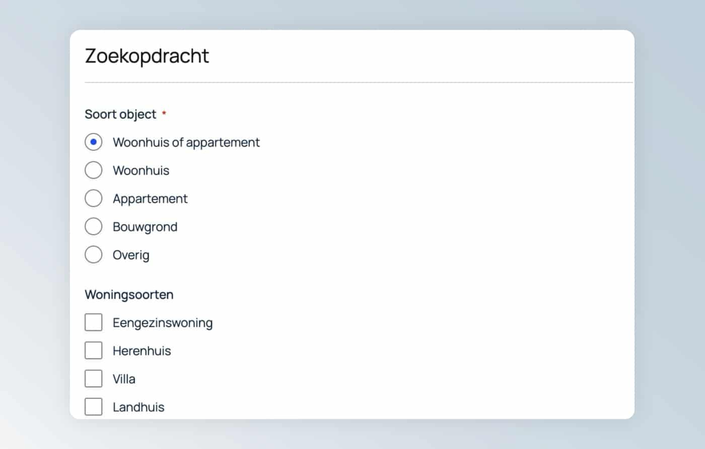 Gravity Forms velden overzicht